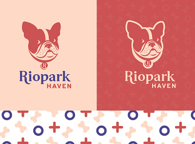 Riopark Haven animal animals brand brand identity bulldog dogs haven english bulldog haven icon logo logo design logodesign logos logotype pets vector