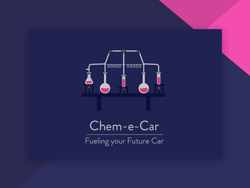 Chem-e-Car animation boil car card chemical flat gif illustration lab motion vector