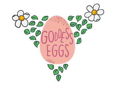 Goddess Eggs Logo branding design graphic identity illustration logo