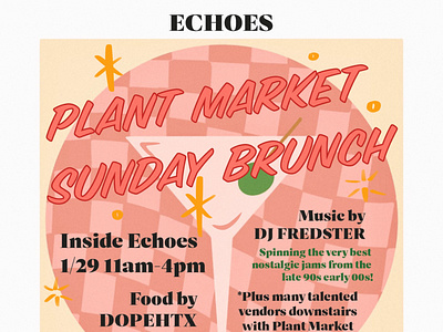 Flyer for a local market