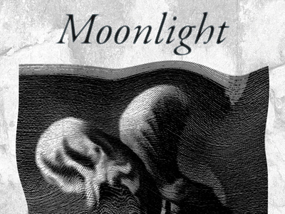 Moonlight poster design graphic design illustration typography