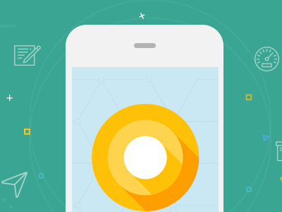 Android Oreo android geometrics icons marketing oreo vector