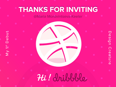 Hi Dribble! creative debut design dribblers hi snooze thanks