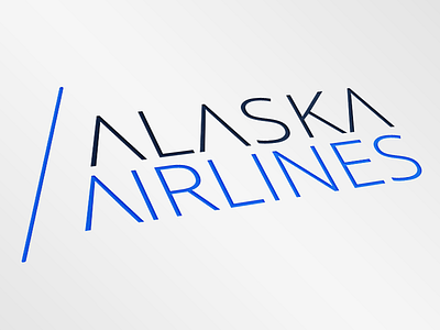 Concept Alaska Airlines Logo airline alaska airlines concept logo