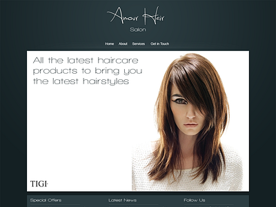 Hair Salon Site Design hair salon website