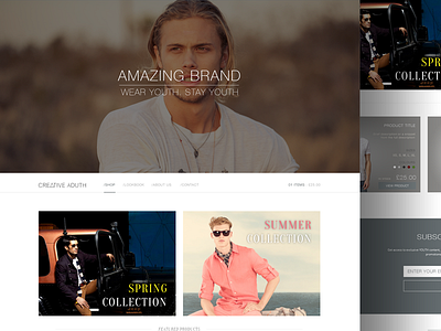 Concept Fashion eCommerce Site ecommerce fashion shopping web website