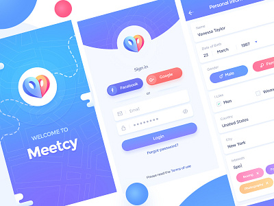 Dating App dating app design ui