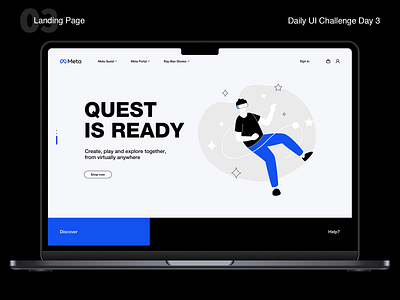 Daily UI Challenge - Day 3 003 challenge daily daily ui challenge dailyui graphic design landing landing page macbook mobile page ux web webdesign