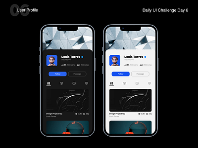 Daily UI Challenge - Day 6 006 app challenge daily dailyui dailyuichallenge graphic design mobile profile shopping ui user user profile ux
