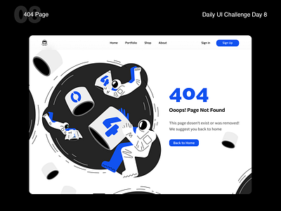 Daily UI Challenge - Day 8 404 404 error app challenge daily daily ui dailyui dailyuichallenge design error error page graphic design illustration mobile shopping ui ux