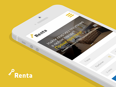 Renta identity logo logotype rent renta responsive scroll travel ui ux web website
