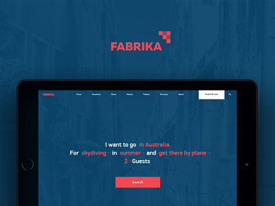 Fabrika agency design logo luxury responsive tourism travel traveling ui ux web webdesign