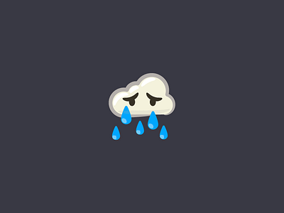 Sad cloud emoji cloud emoji mood