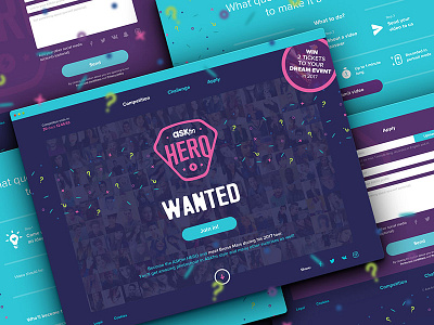 ASKfm Hero branding campaign website