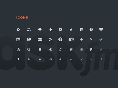 The New ASKfm Web Look - Icons askfm facelift ui ux web design