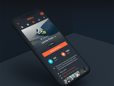 The New ASKfm Web Look - Mobile View askfm facelift ui ux web design