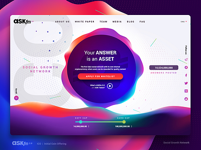 ASKfm.io Website Design  🍭