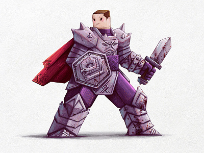 Knight 2d 2d art andres art art direction character design characterdesign draw illustration knight moncayo