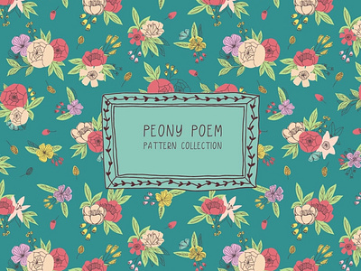 Peony Poem Pattern collection