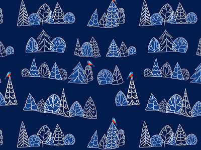 Winter Trees pattern