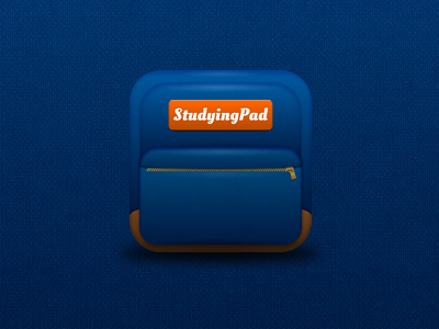 StudyingPad App icon app backpack icon ipad school