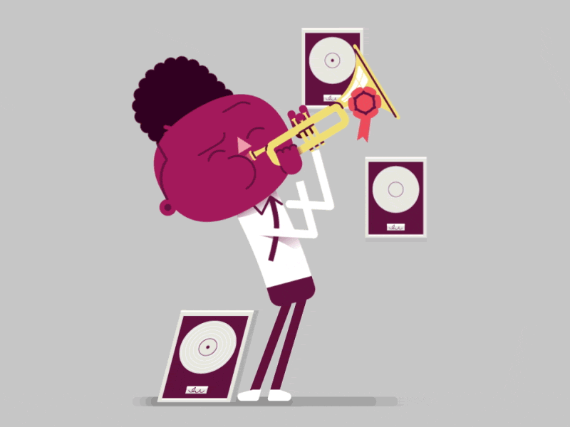 Trumpet Chap by omotion on Dribbble