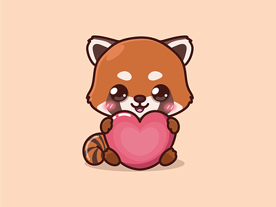 Red Panda with love