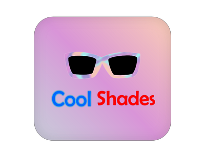Daily UI #005 - Icon design affinity designer cool shades cool shades icon daily ui 005 daily ui 5 icon design logo logo design sunglass sunglass brand sunglass icon