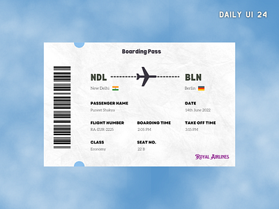 Daily UI #024 - Boarding Pass aeroplane airline airline ticket boarding pass boardingpass canva canva design daily ui 24 daily ui challenge dailyui24 dailyuichallenge design flight flight ticket flightticket graphic design onboarding ticket ticket design ui