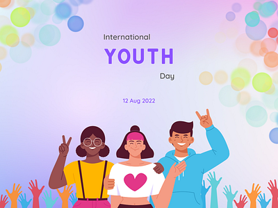 International Youth Day adolescent buddy canva canva design clean design design friend friend circle friends graphic design international youth day internationalyouthday mature teenager teenagers ui un united nations unitednations youth