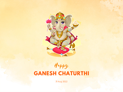 Happy Ganesh Chaturthi clean design elephant head ganesh ganesh chaturthi ganesha goddess goddess gauri goddess parvati graphic design kailash lord shiva mice modak mushak parvati shiva ui vinayak vinayak chaturthi vinayak chaviti