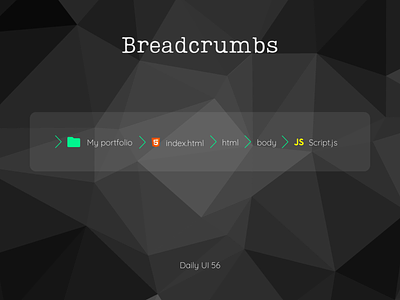 Daily UI #056 - Breadcrumbs breadcrumb breadcrumbs canva design clean design clean ui daily ui 056 daily ui challenge dailyui056 dailyuichallenge directory graphic design header header navigation navigation path title ui vs code vs code breadcrumbs vscode