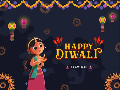 Happy Diwali 24 oct 2022 ayodhya clean design deepawali diwali diwali poster festival festival of lights festival post festive post festive season graphic design happy deepawali happy diwali hindu festival indian festival lord rama october shubh deepawali shubh diwali