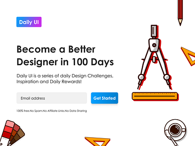 Daily UI #100 - Redesigned Daily UI Landing Page