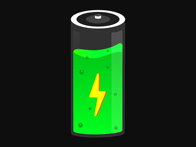 Battery Illustration 3d battery battery icon battery logo cell charging clean design electric battery fast charge graphic design green energy green power icon icon design illustration rechargable rechargable battery simple design tesla wireless charging