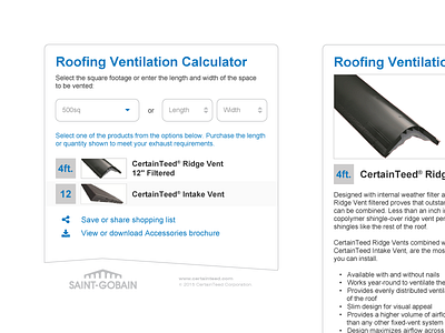 Ventilation Calculator App, Widget app calculator roofing widget