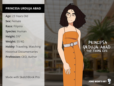 Princesa Urduja Abad "The Young CEO" 2d design 2d illustration cel shaded cel shaded character design design illustration stylized