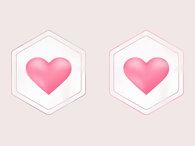 Luminous Love Logo Study heart illustration logo love