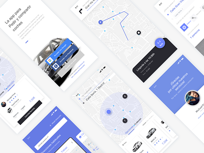 Cars rental concept app app cabify car driver illustration interface selector sketch taxi uber ui ux vehicles