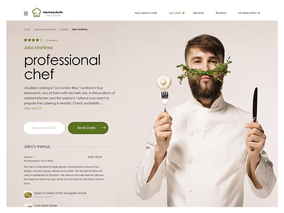 Private chefs, web cocineros a domicilio