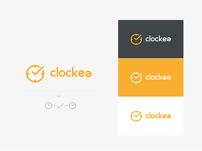 Clockea app logo brand branding branding concept branding design logo logo app logo check logo clock logo design logo time logotype time timer