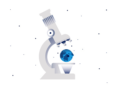 International Day of Science adobe illustrator best character design draft draw dribbble earth flat illo illustration illustrator microscope minimal science shot vector