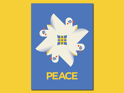 #Peace 🕊🇺🇦 adobe illustrator best character cute design dove draft dribbble flat illo illustration illustrator minimal no war peace poster shot ukraine vector