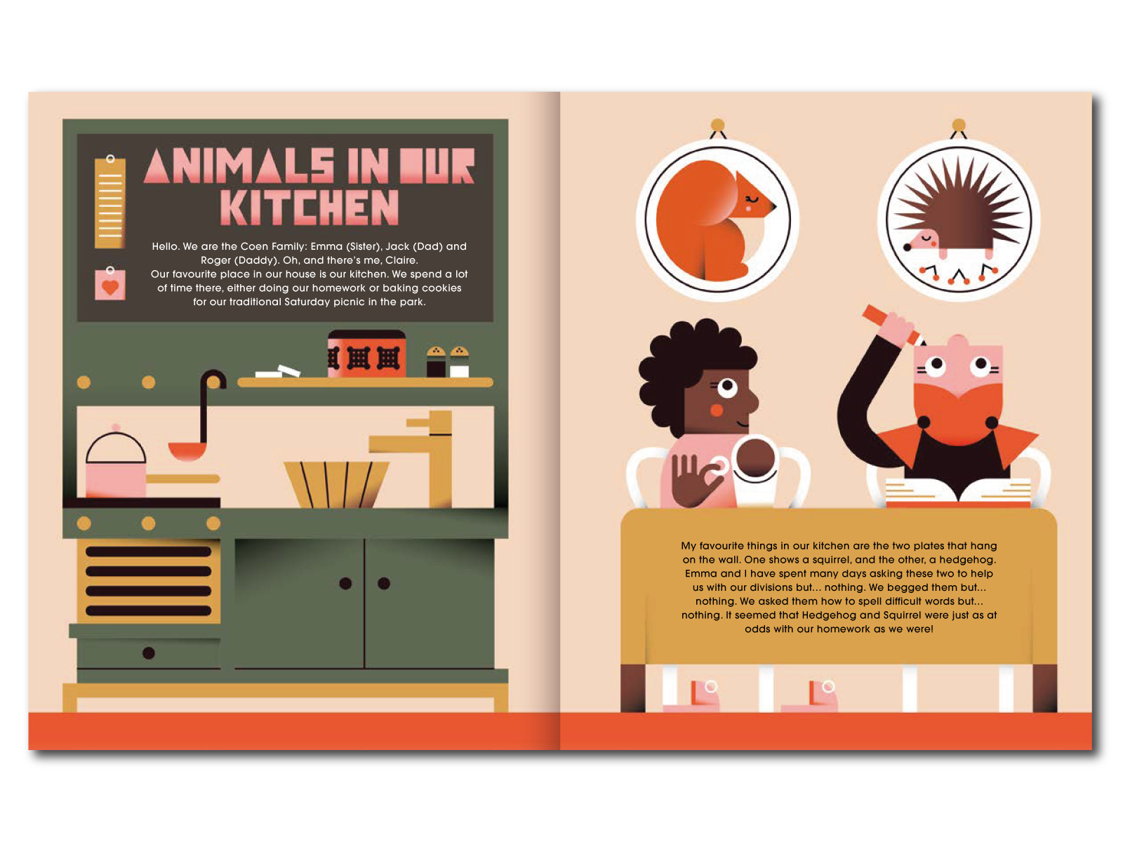 Anorak Magazine - Kitchen Issue anorak best character children cute design draft dribbble flat hedgehog illustration inclusive kitchen magazine minimal palette shot squirrel story vector