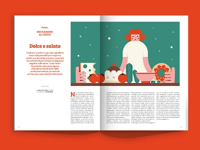 Sweet & Salt - UPPA Magazine best character cute design draft dribbble education flat illo illustration kitchen magazine minimal palette salt shot sweet taste uppa vector