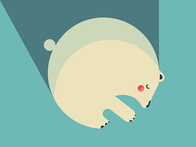 LAZY POLAR BEAR bear character cute design illustration illustrator lazy polar sleep tender vector white