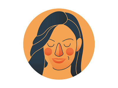 Illustrated Portrait for La Stampa draft dribbble face illustration illustrator magazine portrait vector woman