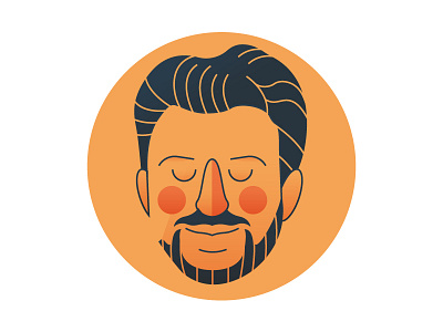 Illustrated Portrait for La Stampa digital art draft dribbble face illustration illustrator magazine man portrait shot vector