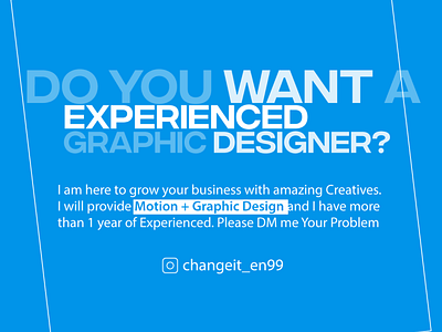 Need Graphic Designer ? 3d animation branding design graphic design illustration logo motion graphics typography ui ux vector