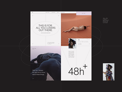 Editorial layout • 1920px x 1080px • 2 viewports article branding clean design design exploration desktop edito editorial grid hero layout minimal player product type ui video webdesign white